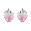 925 Sterling Silver White Gold Plated Enamel Earrings