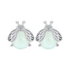 925 Sterling Silver Luminous Stone Earrings
