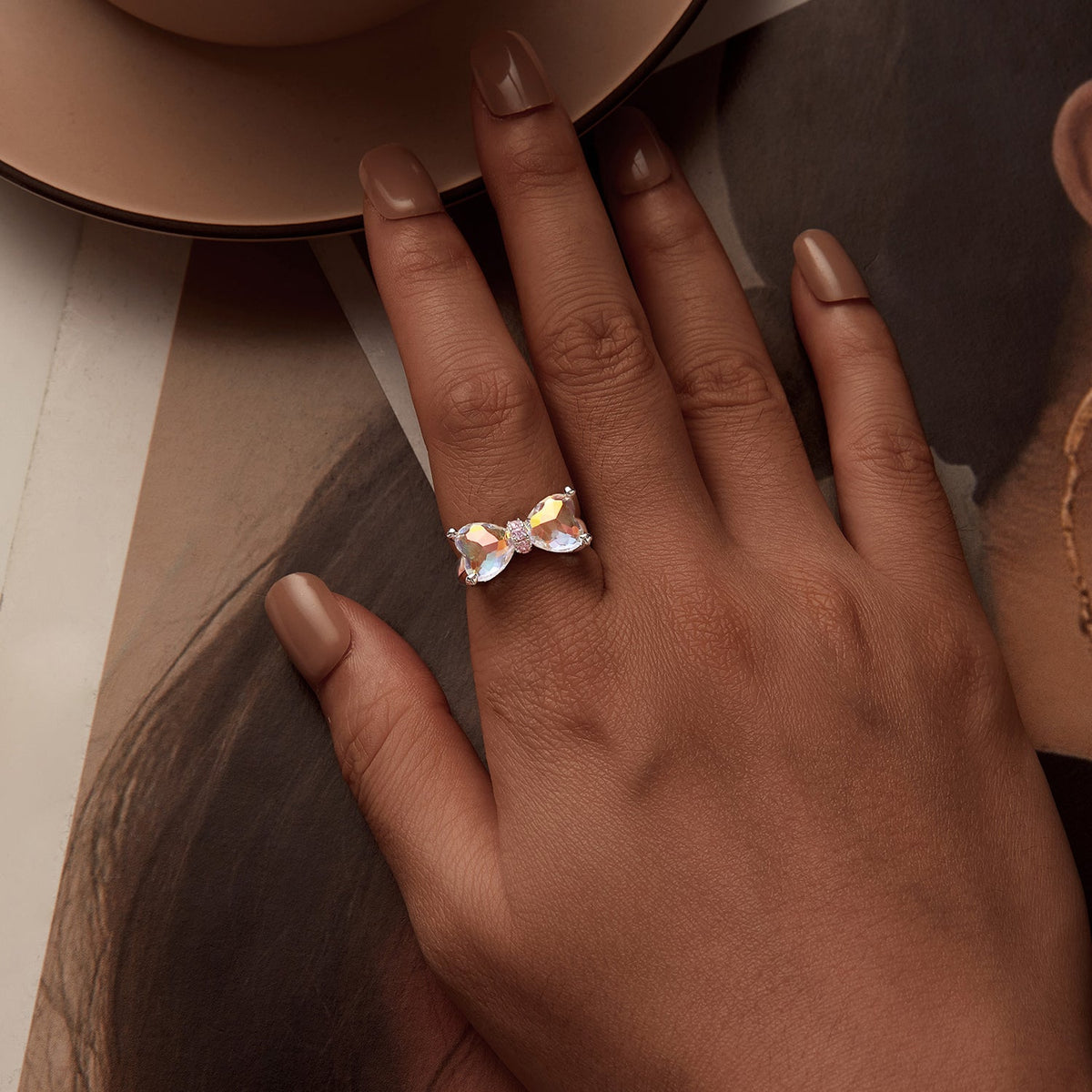 Anillo de plata de ley 925 con pavé de circonitas para mujer, talla 6.0