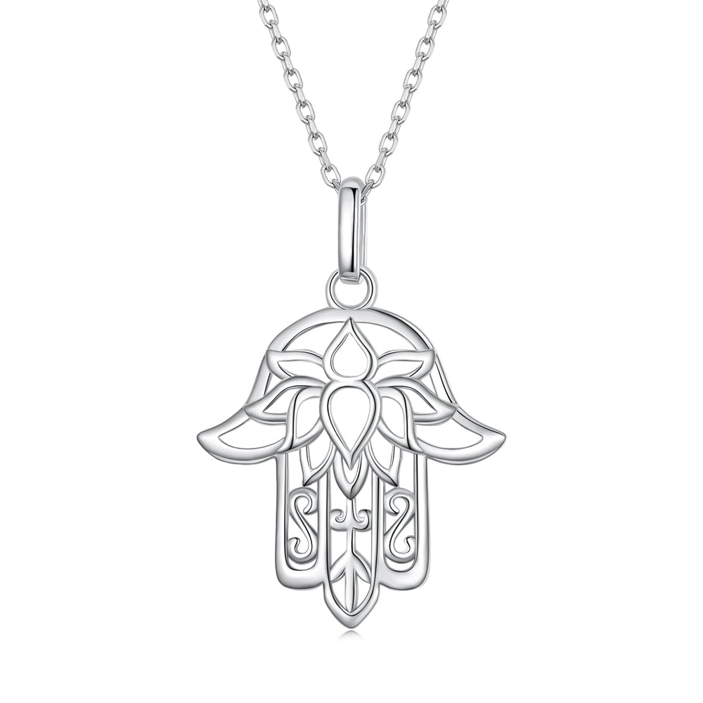 S925 Sterling Silver Plated Platinum Adjustable Necklace for Women