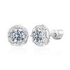 925 Sterling Silver 0.5 Carat Moissanite Earring for Women