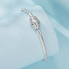 925 Sterling Silver Bracelet with CZ 17cm for Women