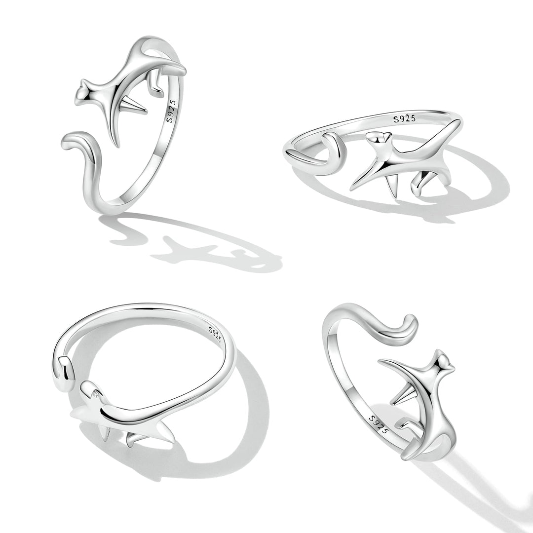925 Sterling Silver Oxidized Ring for Women