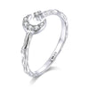 925 Sterling Silver Custom Ring with Pavé Setting CZ