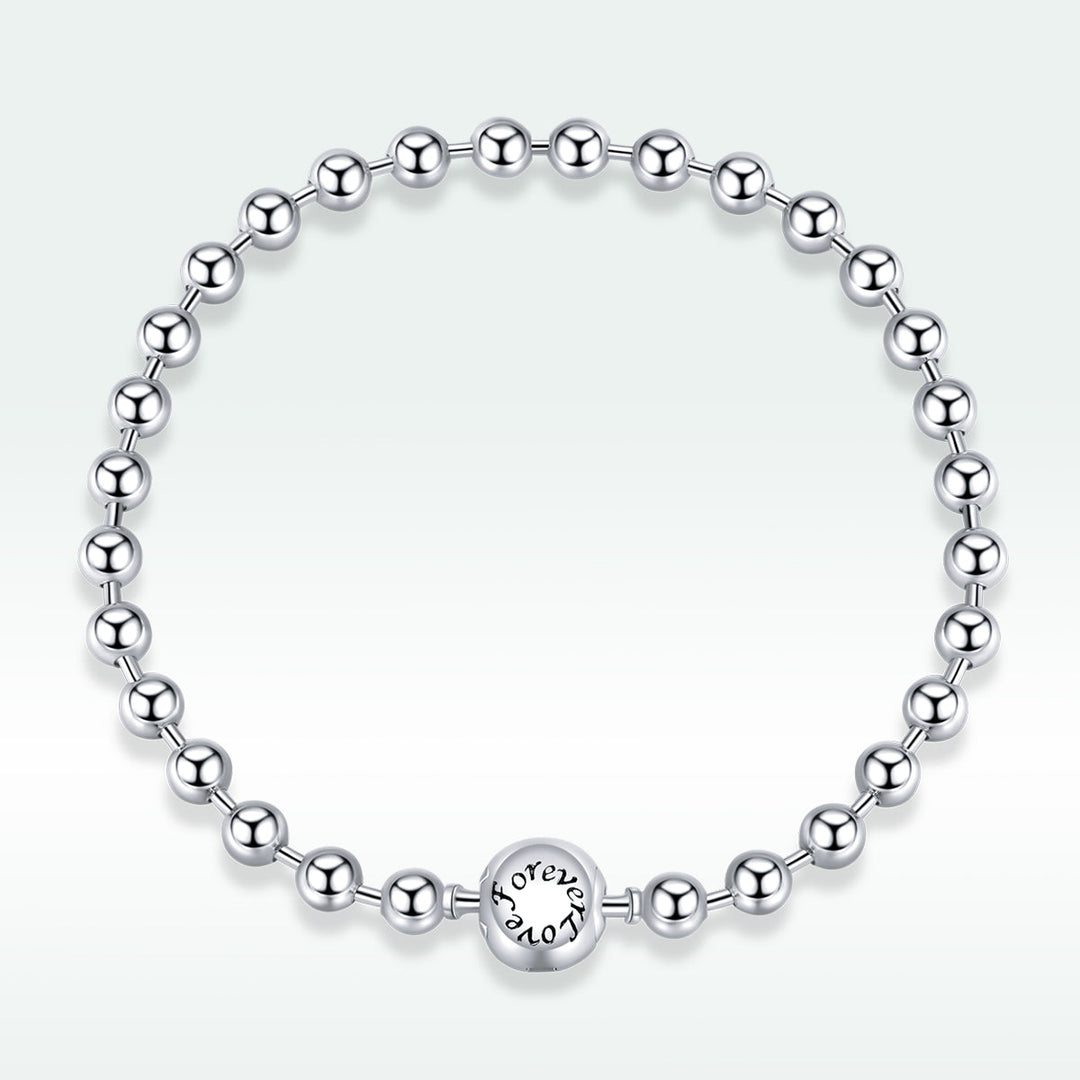 925 Sterling Silver Bracelet 17cm Oxidized & Platinum Plated for Women