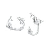 S925 Sterling Silver Rose Gold Plated Zircon Earrings