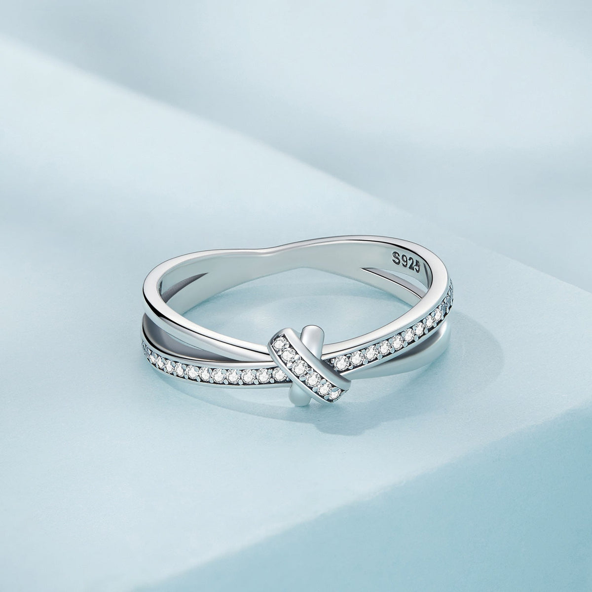 Anillo de plata esterlina 925 oxidada con pavé y circonitas cúbicas, talla 6, para mujer