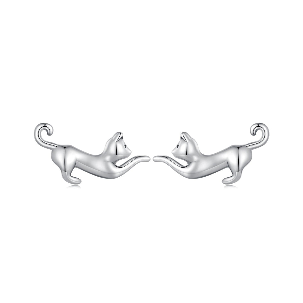 925 Sterling Silver Oxidized Earrings - 7*11mm for Women