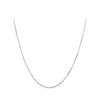 925 Sterling Silver Plated Platinum Necklace 45.0 cm for Men