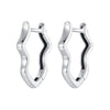 925 Sterling Silver & Oxidized Silver Earrings for Women
