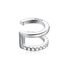 925 Sterling Silver Plated Platinum CZ Earrings for Women