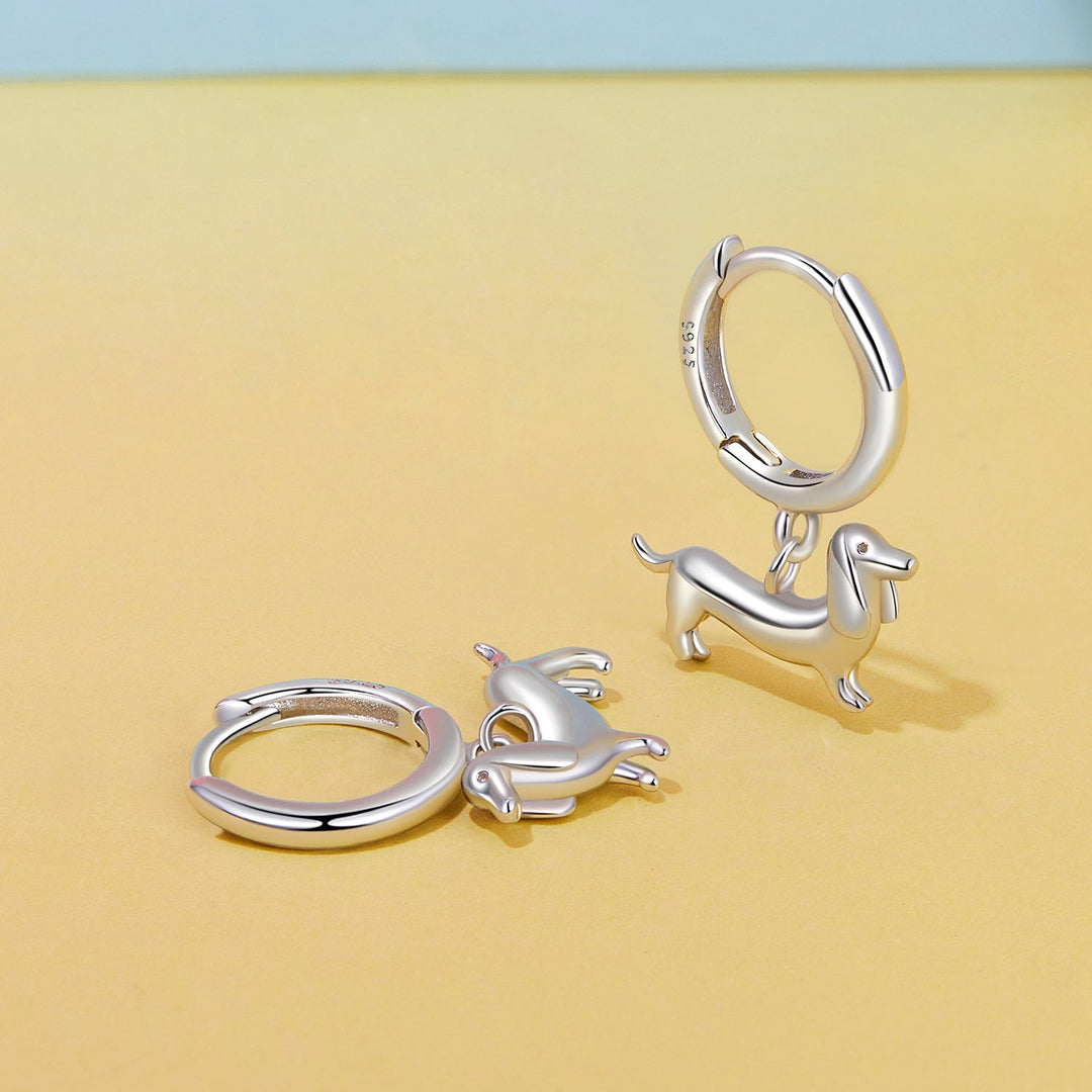 925 Sterling Silver & Plated White Gold Earrings for Women
