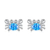 925 Sterling Silver White Gold Plated CZ Earrings for Women