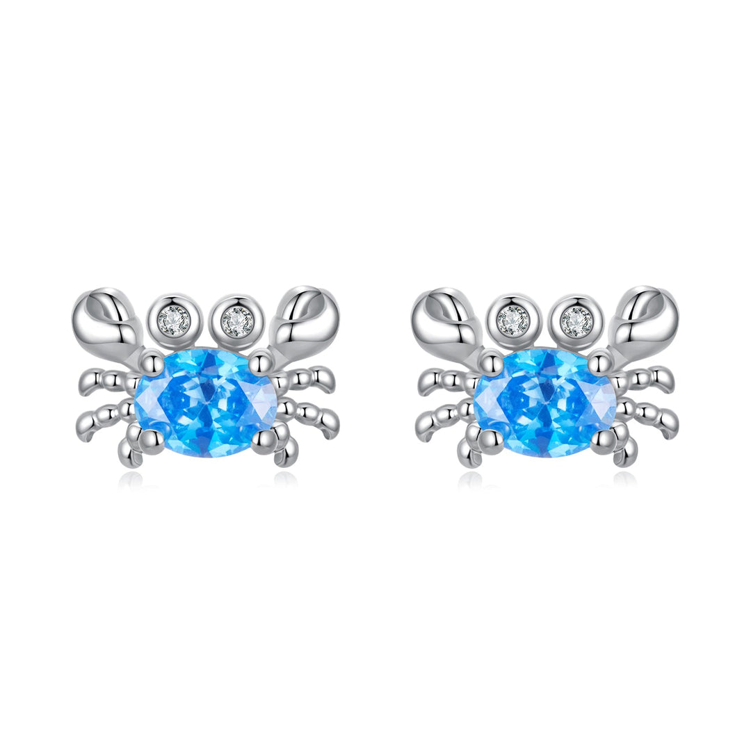 925 Sterling Silver White Gold Plated CZ Earrings for Women