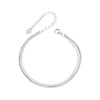 925 Sterling Silver & White Gold Plated Bracelet
