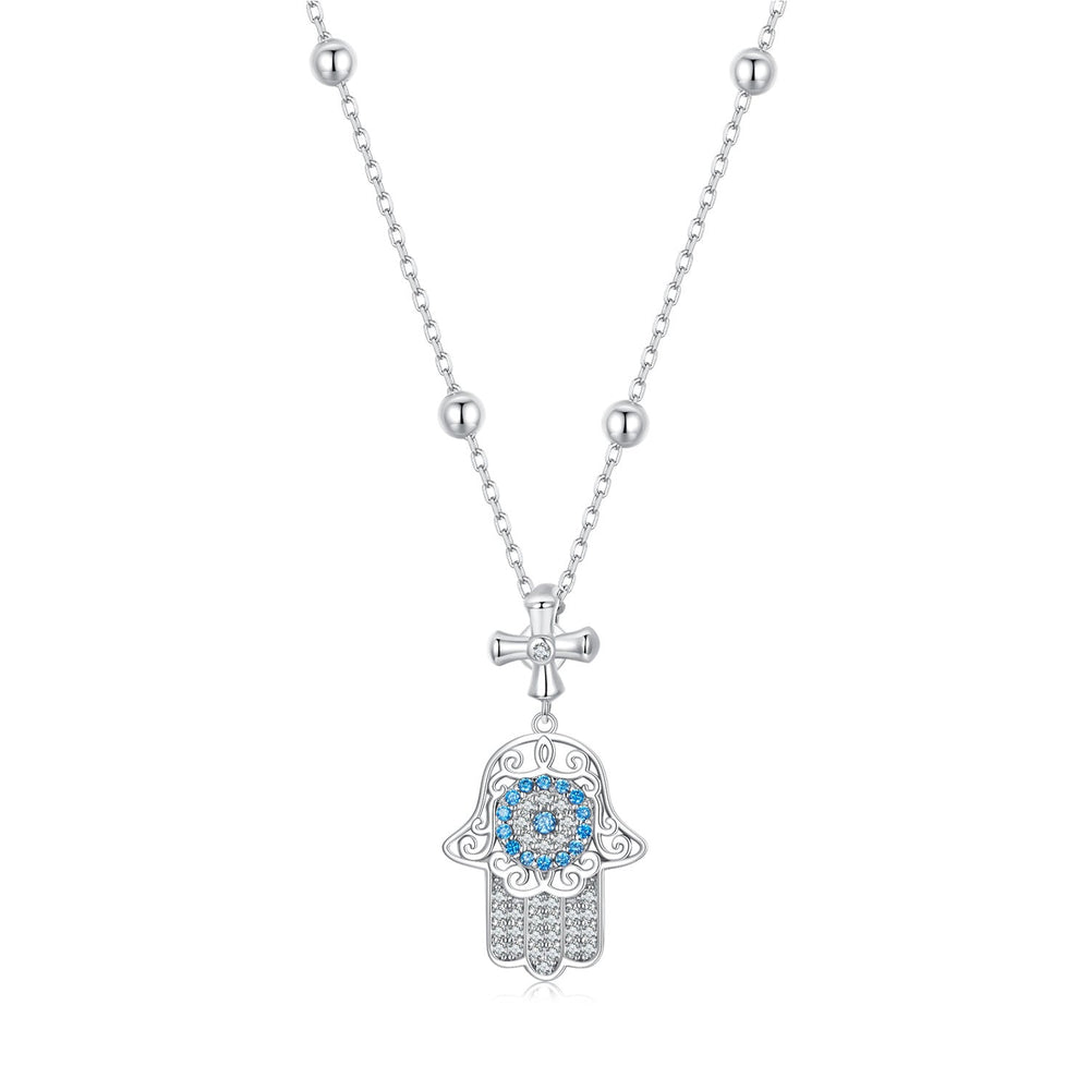925 Sterling Silver Necklace with Pavé Setting CZ - 400mm Length