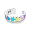 925 Sterling Silver Enamel Oxidized Silver Earrings