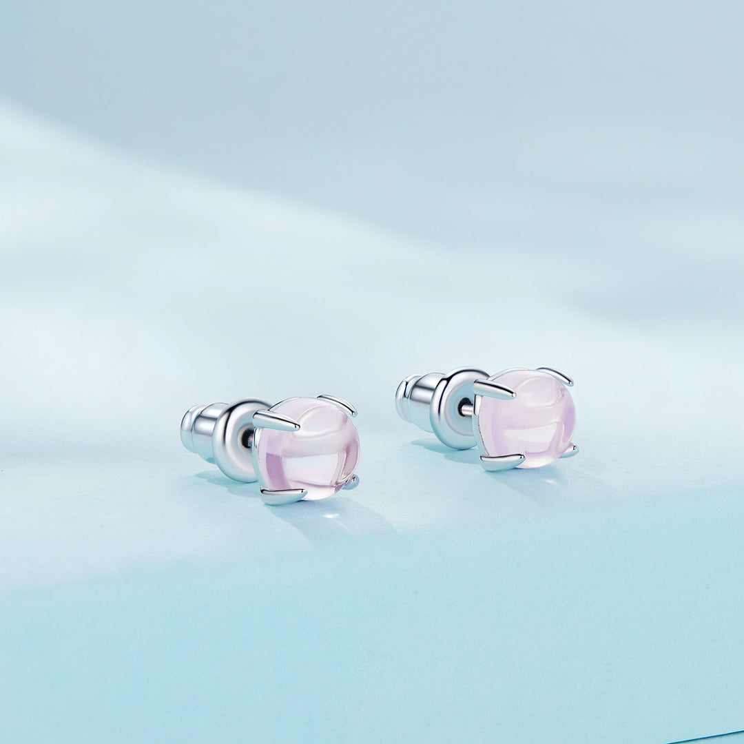 925 Sterling Silver Opal Earrings for Women