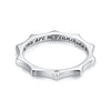 925 Sterling Silver Pavé Set CZ Ring Size 6.0
