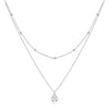 925 Sterling Silver Adjustable Necklace with Pendant for Women