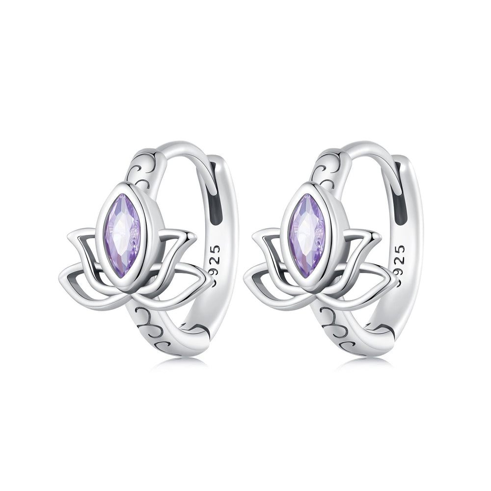 925 Sterling Silver Earrings with Pavé Setting CZ - 1.3x1.0cm - Oxidized Silver for Women