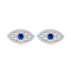 925 Sterling Silver & Pavé Setting CZ Earrings
