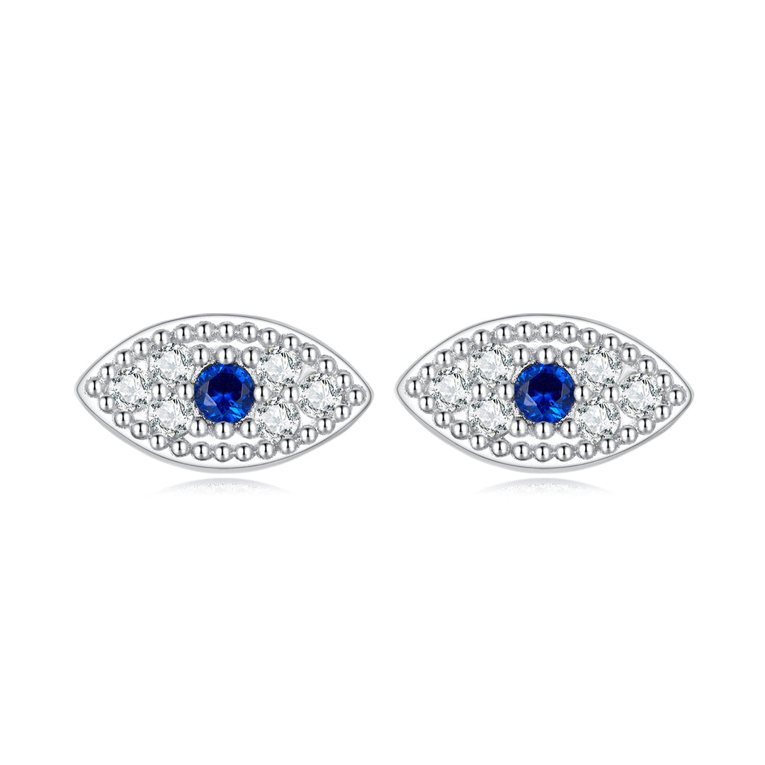 925 Sterling Silver & Pavé Setting CZ Earrings