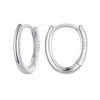 925 Sterling Silver Earrings - 14x2mm with Oxidized Finish for Women