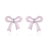 925 Sterling Silver Earrings with Enamel Process and White Gold Plating