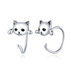925 Sterling Silver Earrings with Pavé Setting and CZ Stones