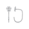925 Sterling Silver Plated White Gold Earrings for Women
