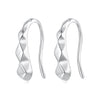 925 Sterling Silver White Gold Plated Earrings