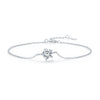 S925 Sterling Silver Moissanite Bracelet 15+3cm for Women