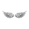925 Sterling Silver Oxidized Pavé CZ Earrings