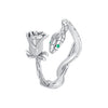925 Sterling Silver 2mm Pave Setting CZ Ring