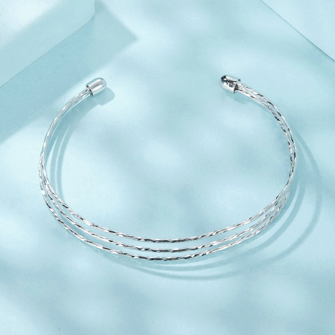 925 Sterling Silver White Gold Plated Bracelet for Women