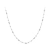 925 Sterling Silver 40+5cm White Gold Plated Necklace for Women