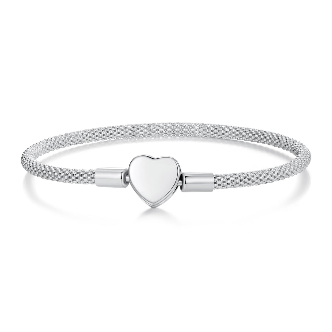 925 Sterling Silver Bracelet 17.0cm Inner Diameter for Women
