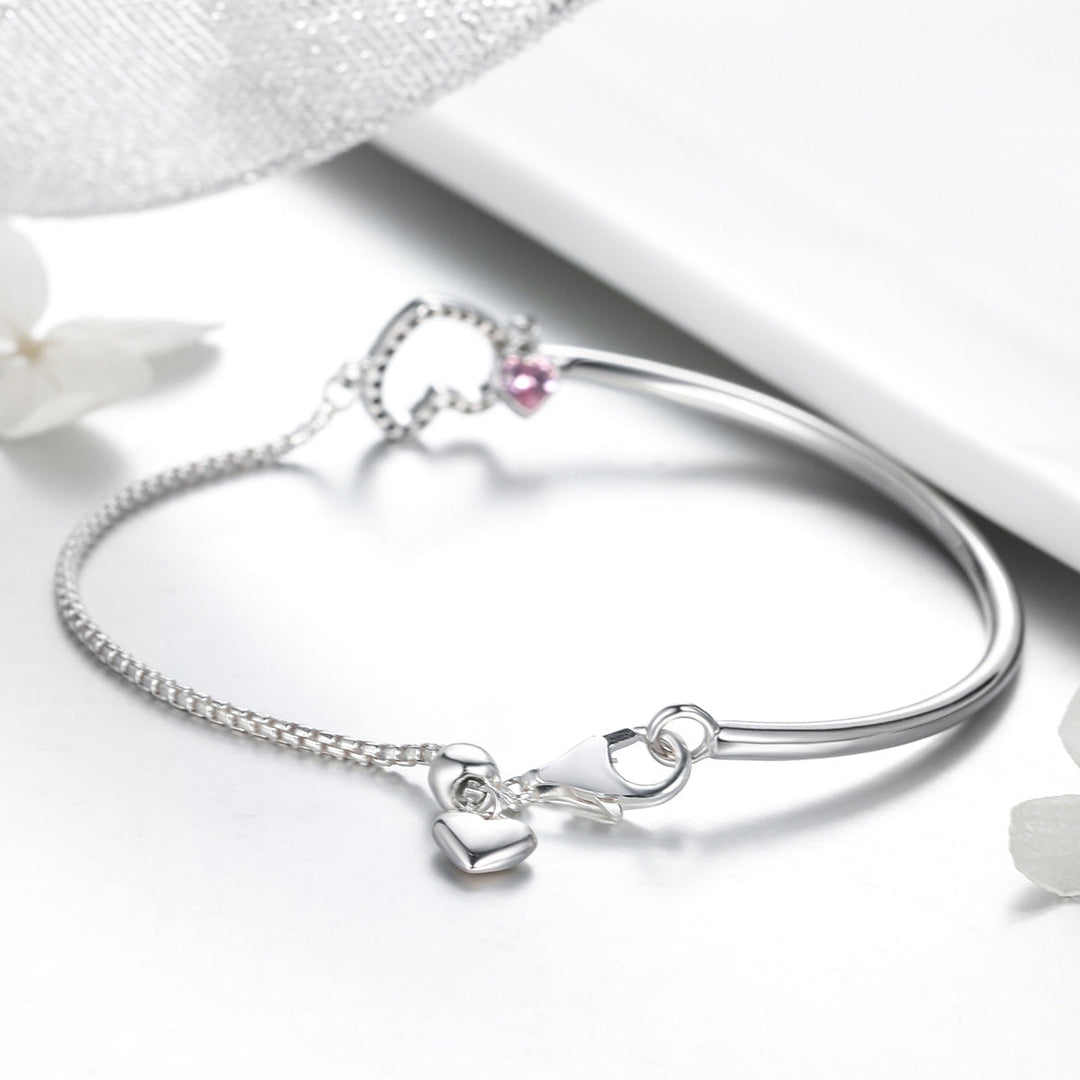 925 Sterling Silver Bracelet 19cm for Women