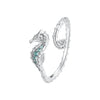 925 Sterling Silver White Gold Plated Pavé Setting CZ 1.3mm Ring for Women