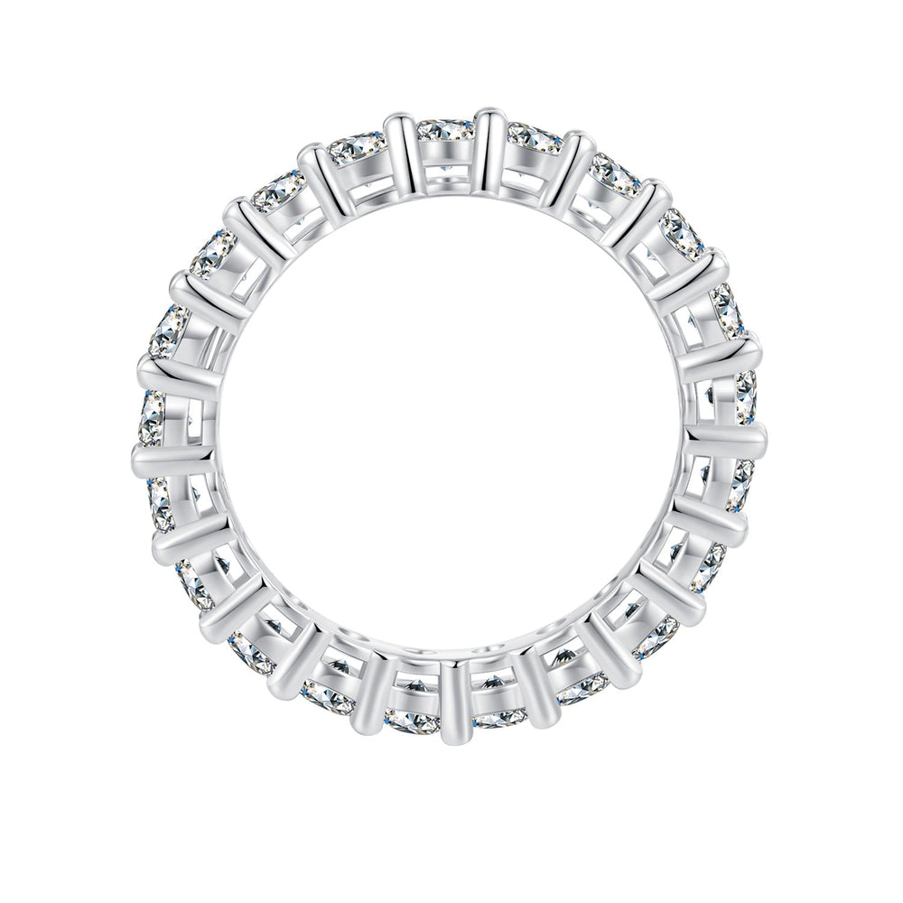 925 Sterling Silver Moissanite 0.1ct Ring Size 6 for Women