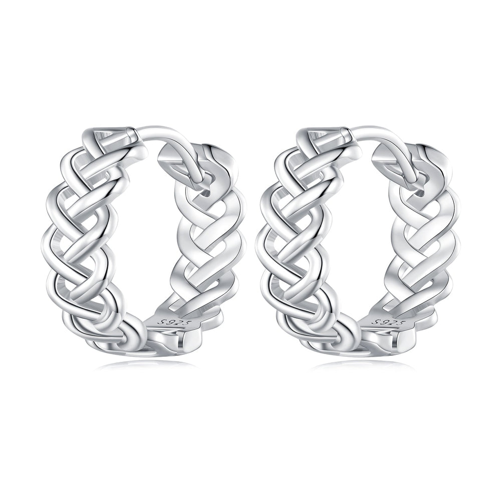 925 Sterling Silver Earrings with Platinum Plating for Women