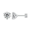 925 Sterling Silver Moissanite Earring 0.7cm White Gold Plated for Women