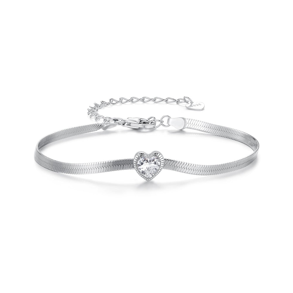 925 Sterling Silver Pavé CZ Bracelet for Women