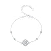 S925 Sterling Silver 0.5 Carat Moissanite Bracelet 16cm+5cm for Women