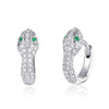 925 Sterling Silver Earrings with Plated Platinum and CZ for Women
