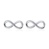 925 Sterling Silver Earrings for Women - 0.6*1.3 cm, Plated Platinum