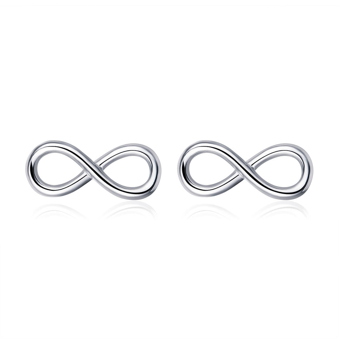 925 Sterling Silver Earrings for Women - 0.6*1.3 cm, Plated Platinum