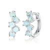 925 Sterling Silver Earrings with Translucent Opal