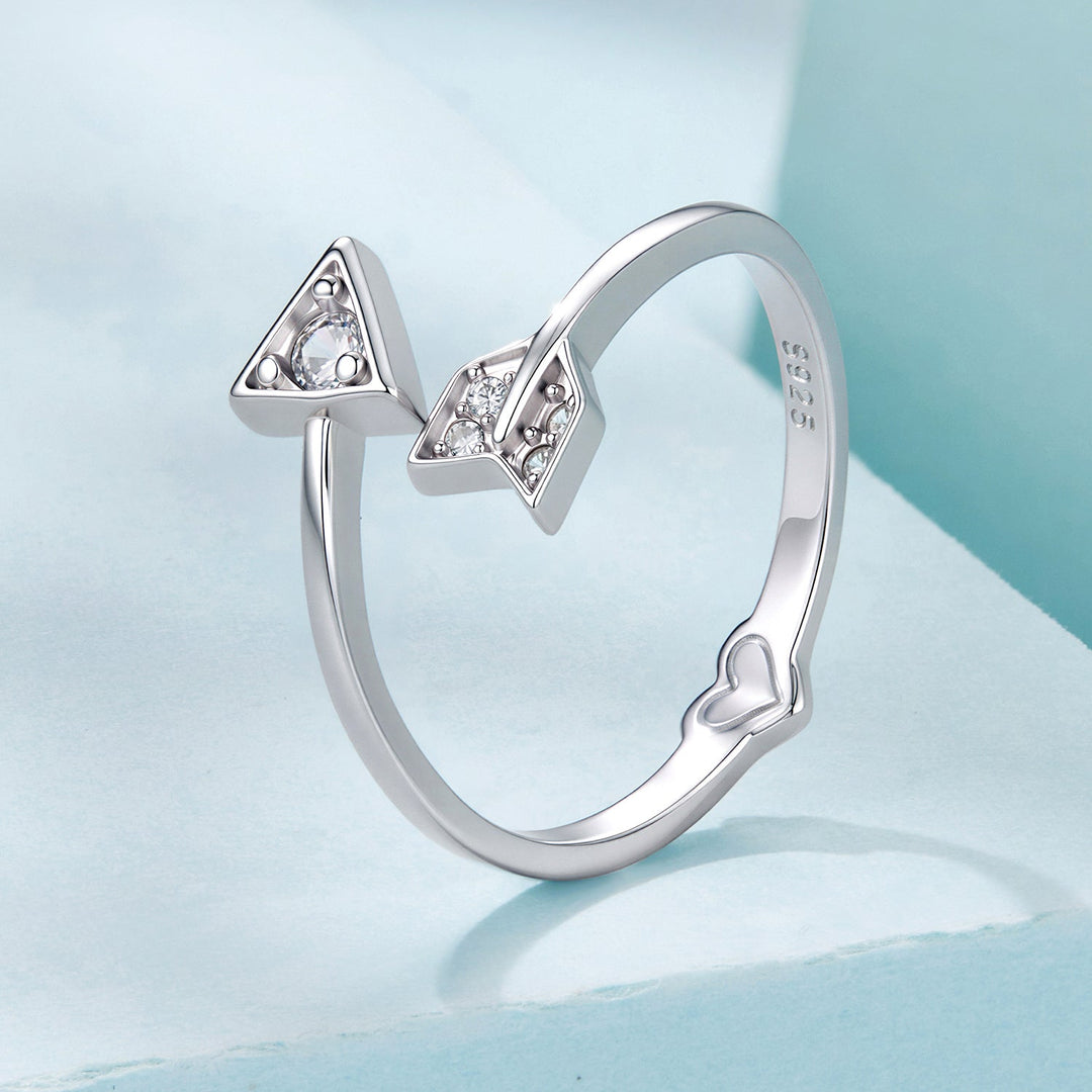 925 Sterling Silver White Gold Plated Pavé CZ Rings for Women